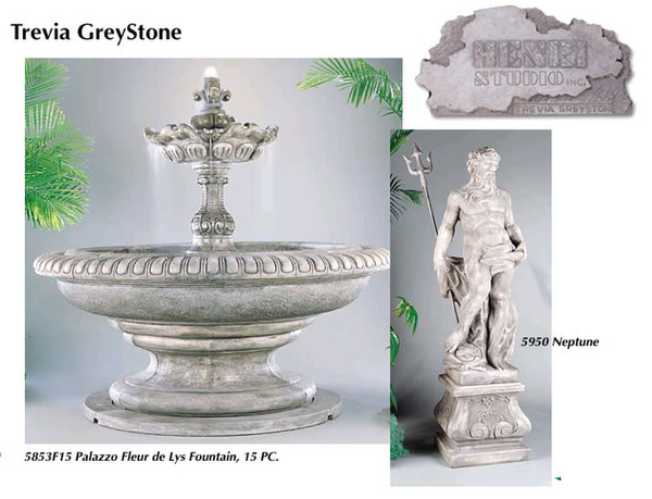Henri Color Sample - Trevia GreyStone Statuary Finish Choice